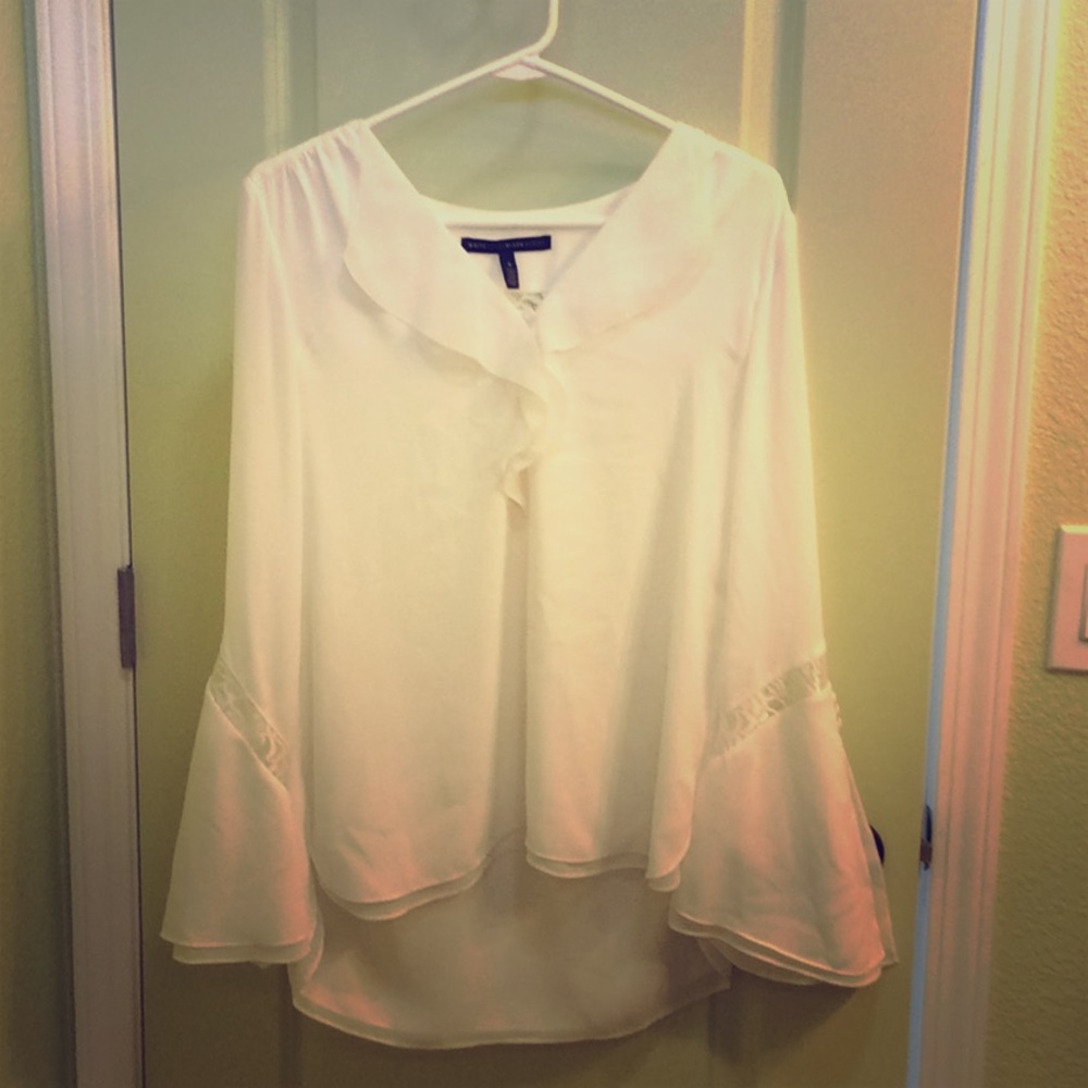 WHBM chiffon-style dress blouse